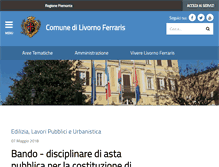 Tablet Screenshot of comune.livornoferraris.vc.it